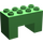 Duplo Fel groen Steen 2 x 4 x 2 met 2 x 2 Uitsparing Aan Onderzijde (6394)