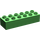 Duplo Bright Green Brick 2 x 6 (2300)