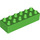 Duplo Bright Green Brick 2 x 6 (2300)