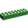 Duplo Leuchtend grün Backstein 2 x 8 (4199)