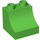 Duplo Bright Green Brick with Curve 2 x 2 x 1.5 (11169)