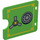 Duplo Leuchtend grün Tür 3 x 4 mit Cut Out mit Safe Tür (27382 / 43698)