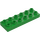 Duplo Leuchtendes Grün Platte 2 x 6 (98233)