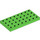 Duplo Leuchtend grün Platte 4 x 8 (4672 / 10199)