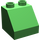 Duplo Leuchtend grün Steigung 2 x 2 x 1.5 (45°) (6474 / 67199)