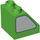 Duplo Bright Green Slope 2 x 2 x 1.5 (45°) with Windows (Both Sides) (6474 / 13258)