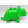 Duplo Bright Green Triceratops with Brown Marks