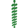 Duplo Verde brillante Vine con 16 Foglie (31064 / 89158)