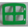 Duplo Bright Green Window 2 x 4 x 3 (4809)
