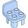 Duplo Helder Lichtblauw Chair 2 x 2 x 2 met Studs (6478 / 34277)
