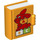 Duplo Bright Light Orange Book with ABC and Rabbit (104355)