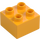 Duplo Světle oranžová Kostka 2 x 2 (3437 / 89461)