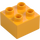 Duplo Světle oranžová Kostka 2 x 2 (3437 / 89461)