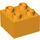 Duplo Bright Light Orange Brick 2 x 2 (3437 / 89461)