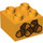 Duplo Orange clair brillant Brique 2 x 2 avec Five Acorns (3437 / 19349)
