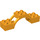 Duplo Bright Light Orange Brick 2 x 8 x 2 with bo with holder,dia.5 (62664)