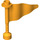Duplo Helles Licht Orange Flagge 4 x 1 x 3 mit 5.0 Shaft (31925)