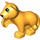 Duplo Bright Light Orange Lion Cub with Raised Paw (12046 / 54528)
