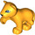 Duplo Bright Light Orange Lion Cub with Raised Paw (12046 / 54528)