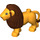 Duplo Bright Light Orange Male Lion (12044 / 34195)