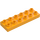 Duplo Klar lys oransje Plate 2 x 6 (98233)
