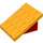 Duplo Bright Light Orange Shingled Roof with Red Base 2 x 4 x 2 (4860 / 73566)