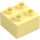 Duplo Jaune Clair Brillant Brique 2 x 2 avec Sand Château (3437)