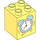 Duplo Jaune clair brillant Brique 2 x 2 x 2 avec Alarm Clock (31110 / 105429)