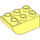 Duplo Bright Light Yellow Brick 2 x 3 with Inverted Slope Curve (98252)