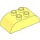 Duplo Bright Light Yellow Brick 2 x 4 with Curved Sides (98223)
