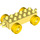 Duplo Bright Light Yellow Car Chassis 2 x 6 with Yellow Wheels (Open Hitch) (10715 / 14639)