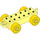 Duplo Bright Light Yellow Car Chassis 2 x 6 with Yellow Wheels (Open Hitch) (10715 / 14639)