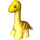 Duplo Bright Light Yellow Diplodocus with Dark Orange Stripes (38278)