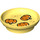 Duplo Amarillo claro brillante Dish con 3 Pumpkins (28934 / 31333)