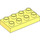 Duplo Amarillo claro brillante Placa 2 x 4 (4538 / 40666)