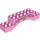 Duplo Bright Pink Arch Brick 2 x 10 x 2 with Golden Leaves and Vines, with Shield and &#039;C&#039; Pattern (10119 / 51704)