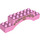 Duplo Fel roze Boog Steen 2 x 10 x 2 met Golden Bladeren en Vines, met Schild en &#039;C&#039; Patroon (10119 / 51704)