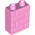 Duplo Bright Pink Brick 1 x 2 x 2 with Brick Wall Pattern (25550)