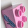 Duplo Bright Pink Brick 2 x 2 with shoe (3437 / 72211)
