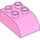 Duplo Leuchtend rosa Backstein 2 x 3 mit Gebogenes Oberteil (2302)