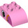 Duplo Bright Pink Brick 2 x 3 with Curved Top with Flamingo head (2302 / 29755)