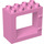 Duplo Fel roze Deur Kader 2 x 4 x 3 met vlakke rand (61649)