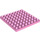 Duplo Rosa brillante Piastra 8 x 8 (51262 / 74965)