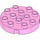 Duplo Bright Pink Round Plate 4 x 4 with Hole and Locking Ridges (98222)