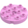 Duplo Bright Pink Round Plate 4 x 4 with Hole and Locking Ridges (98222)