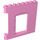 Duplo Rosa brillante pared 1 x 8 x 6 con Puerta (Derecha) (51261)