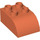 Duplo Bright Reddish Orange Brick 2 x 3 with Curved Top (2302)