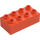 Duplo Orange Rougeâtre Vif Brique 2 x 4 (3011 / 31459)