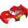 Duplo Car Body with Mcqueen Flame and Wings on Bonnet (12139 / 19205)