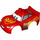 Duplo Voiture Corps avec Mcqueen Swirl Flamme Design (101603)